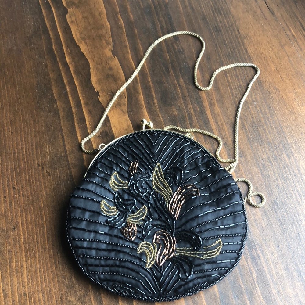 Beaded evening purse